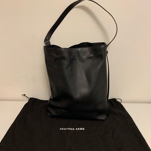 Aesther Ekme Black Leather Everyday Tote